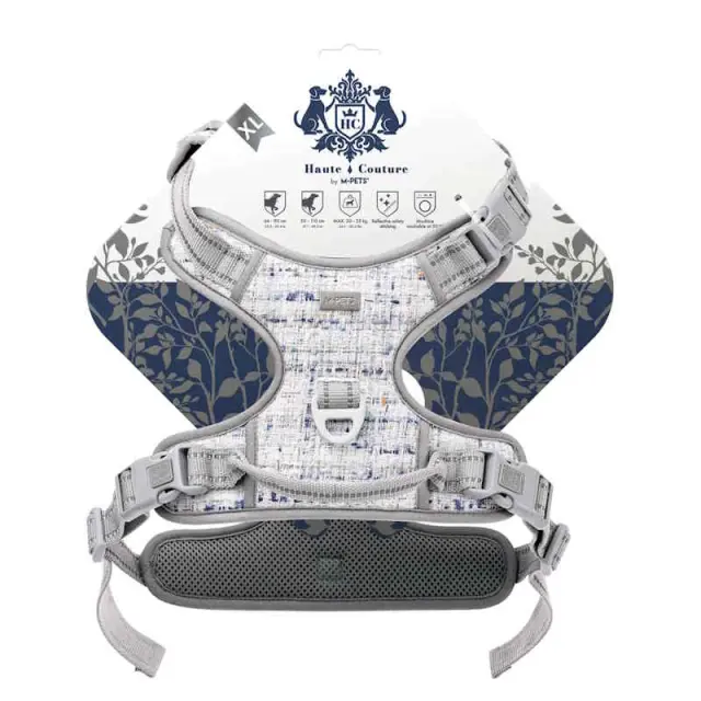 M Pets Haute Couture Επιστήθιο H Harness Γκρι Γκρι - M 3