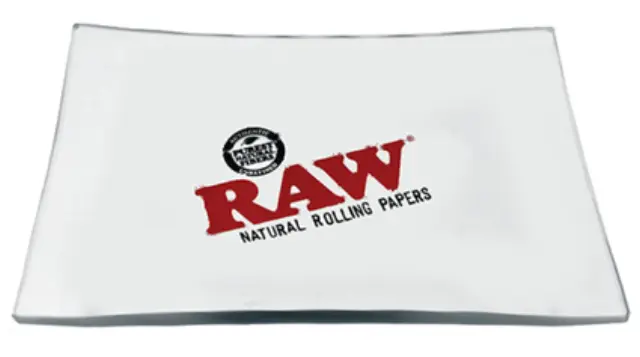 Raw Γυάλινος Rolling Tray Δίσκος - Limited Edition - Mini (15x10cm) 2