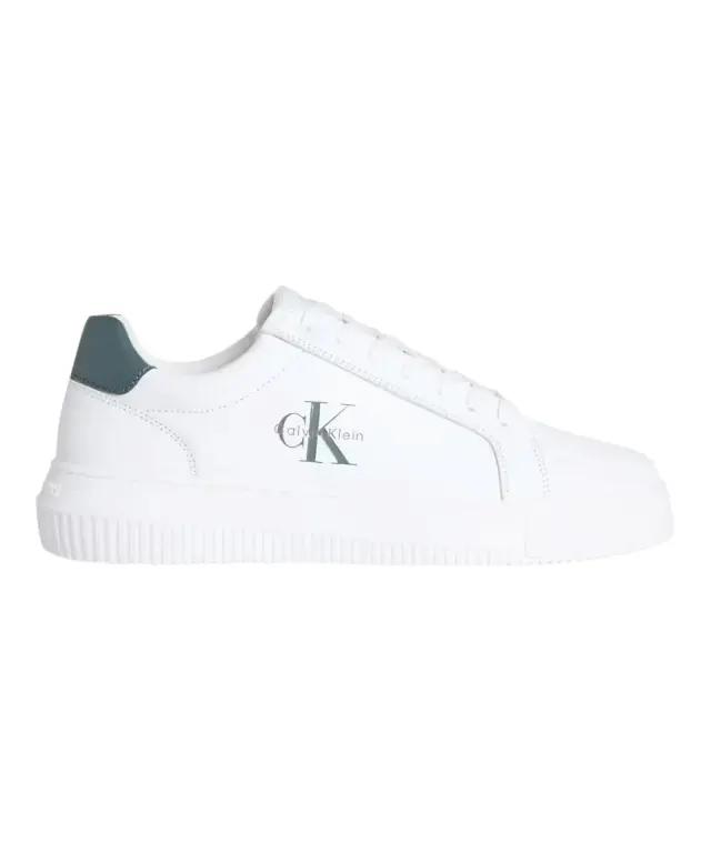 Calvin Klein - Ανδρικά Sneakers Chunky Cupsole Mono Lth Bright YM0YM01317-0H0 Λευκό