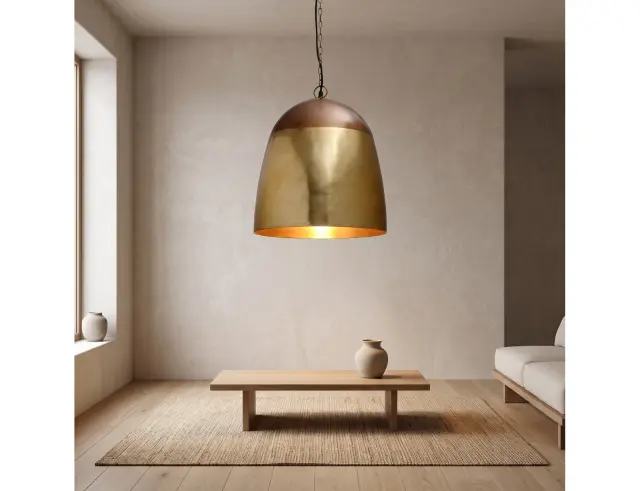 Φωτιστικό Οροφής Mervin PTMD Luxury Living Μονόφωτο, με λαμπτήρα E27 και διαστάσεις 41x41x43cm - Copper 101707