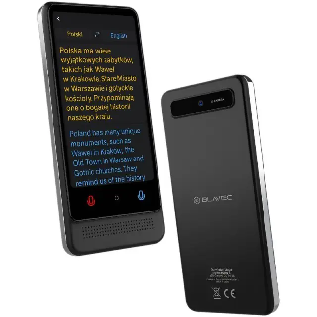 Φορητός Μεταφραστής Blavec Lingo TL-01 Μαύρο N71057