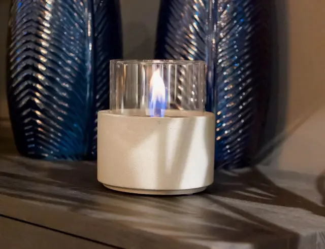 Επιτραπέζια Εστία Φωτιάς Lotus 12 Tenderflame με διάρκεια καύσης 9 - 10 ώρες, χωρητικότητα δεξαμενής 300ml και διαστάσεις 13x17.5cm - Concrete TF-300082 3