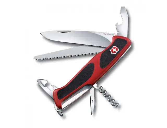 Ελβετικός Σουγιάς Victorinox Ranger 55 Grip με 12 λειτουργίες και μήκος 13cm - Red0.9563.C 2