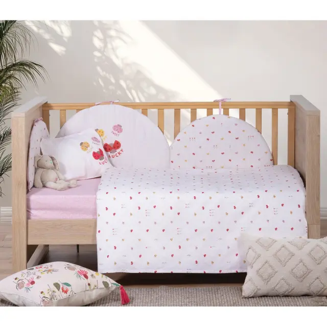 Πάντα Κούνιας Nef-Nef Lady Bug Ecru 60+67+60x40 2