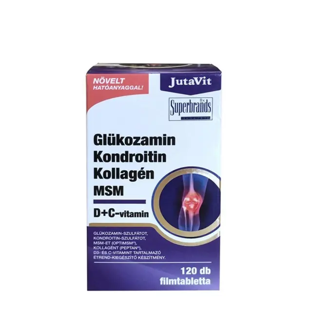 JutaVit Glucosamine Collagen MSM Vitamin D + C 120 Tablets