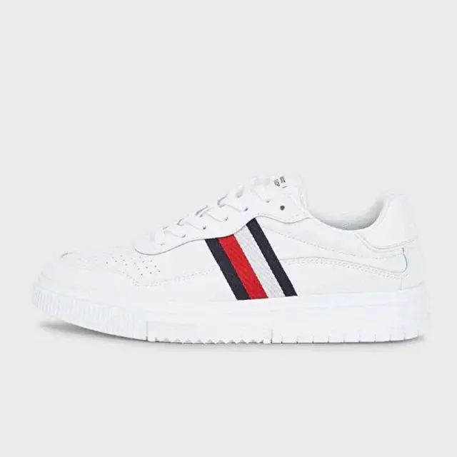 Tommy Hilfiger - Ανδρικά Sneakers Supercup Leather Stripes FM0FM04824-YBR Λευκό - 46 3