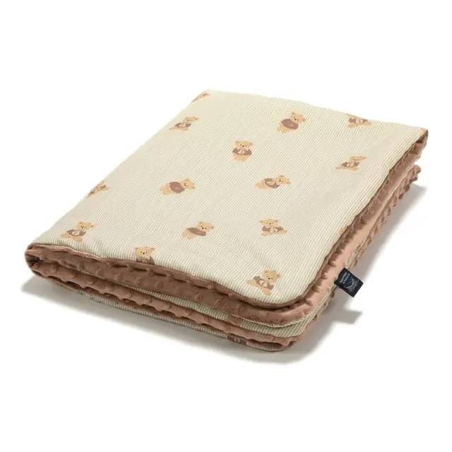 Βρεφική Kουβέρτα La Millou (M) Baby Bear Mocca 100x80
