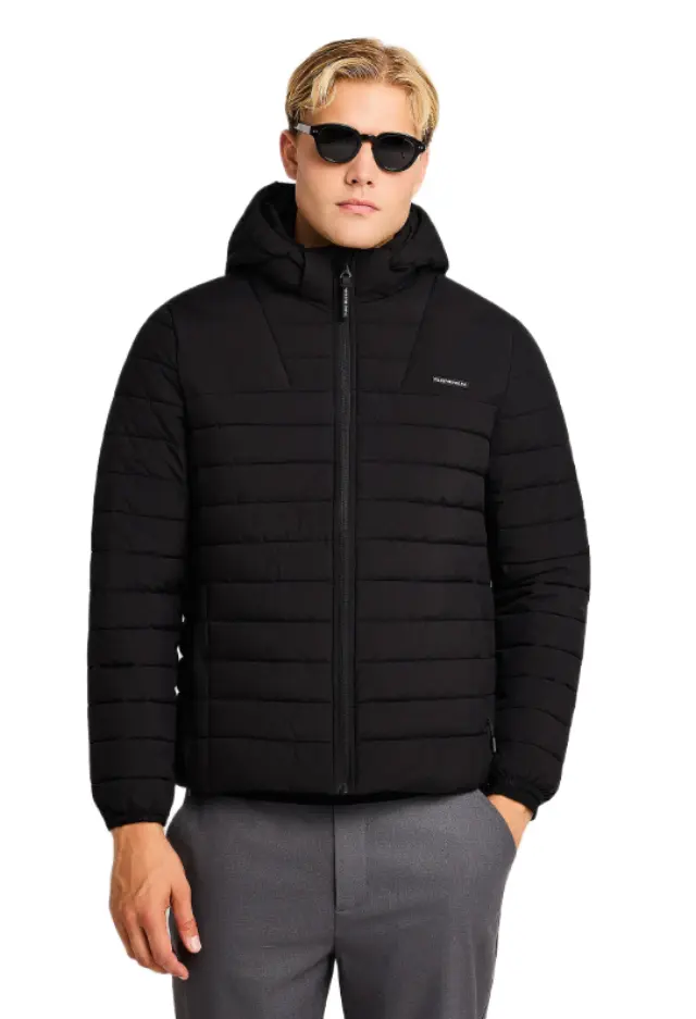 Funky Buddha ανδρικό καπιτονέ μπουφάν traveller με κουκούλα FBM014-002-01-3