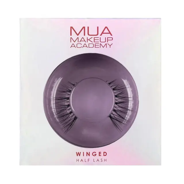 MUA Winged Half Lash Ψεύτικες Βλεφαρίδες σε Μαύρο χρώμα