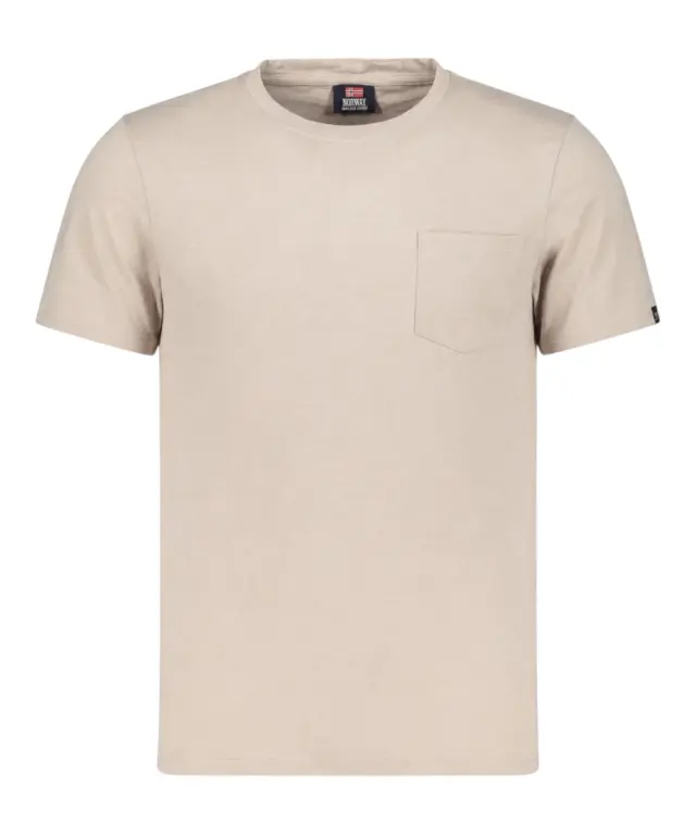 Norway Nautical School - Ανδρικό T-shirt Κοντομάνικο 866031-BEIGE Μπεζ