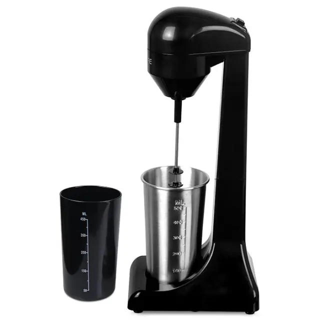 Φραπεδιέρα με 1 inox + 1 πλαστικό ποτήρι και πλήκτρο push, 100W.