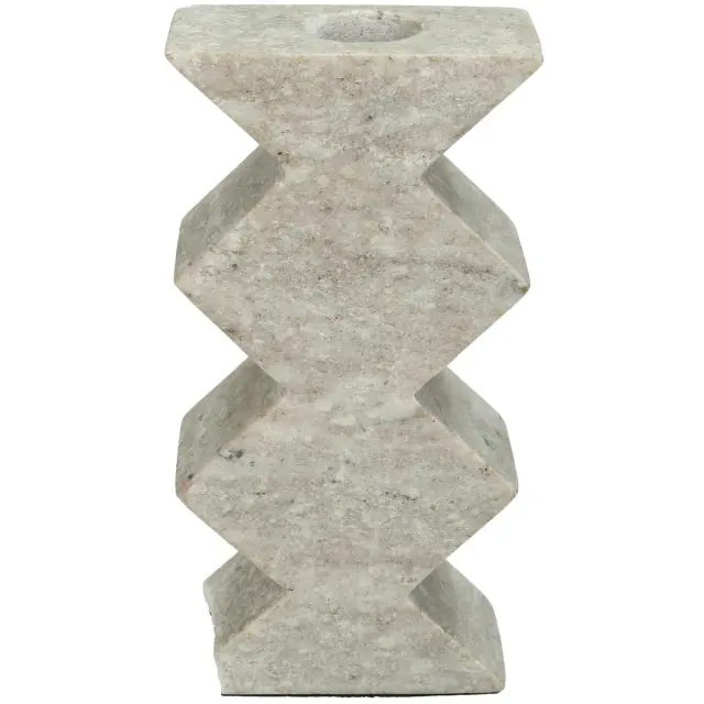 Κηροπήγιο Μπεζ Μάρμαρο 8x4x15.5cm