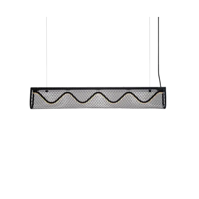 AcaLight Offer NETTO ΦΩΤΙΣΤΙΚΟ ΚΡΕΜΑΣΤΟ ΜΑΥΡΟ ΜΕΤΑΛΛΙΚΟ LED 11W 3000K 1180Lm IP20 800Χ1100mm