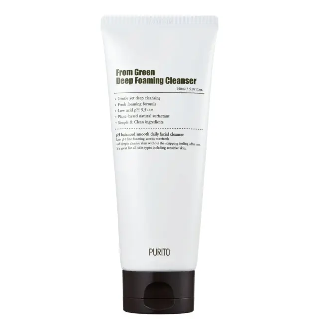 Purito From Green Deep Foaming Cleanser Αφρώδες Καθαριστικό Προσώπου, 150ml