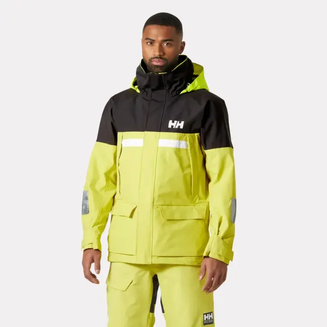 Helly Hansen Ανδρικό Μπουφάν Ιστιοπλοΐας Pier 4.0 Cyber Lime - M 3