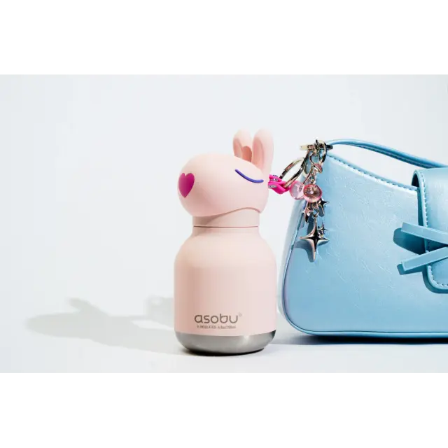 ASOBU Μίνι Παγούρι Ανοξείδωτο Bestie - Bunny 200 ml 2