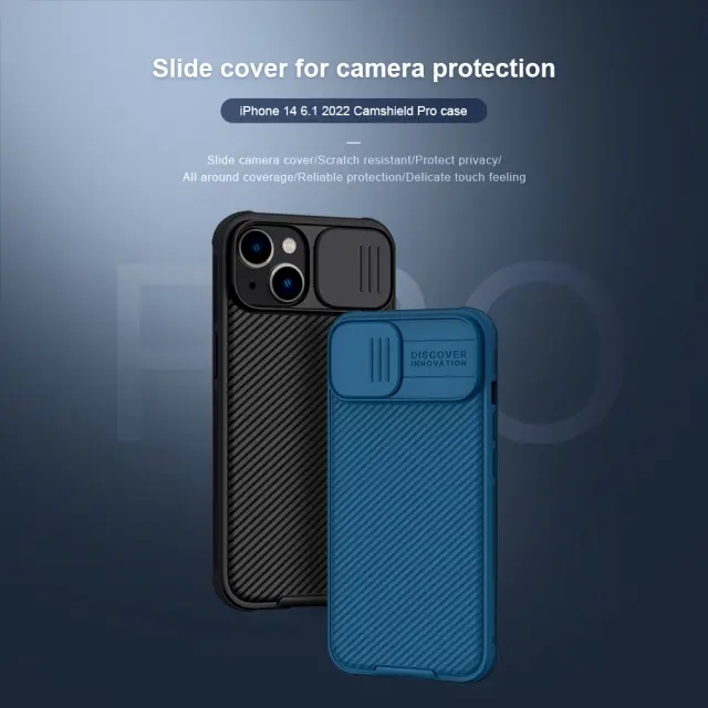 Nillkin CamShield PRO Hard Case for Apple iPhone 13/14 Black 3