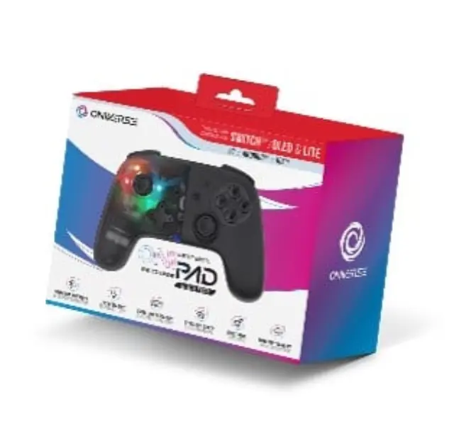 ONIVERSE - Bluetooth Controller for Nintendo Switch - PC - IOS - Android - Black Star - Nintendo Switch