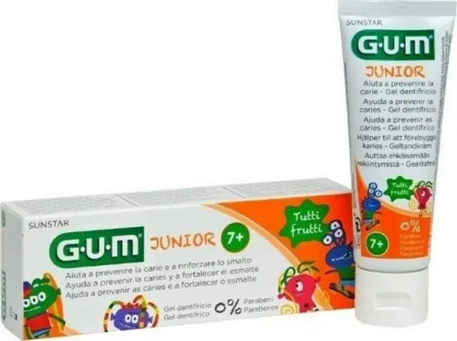 Gum Junior Οδοντόκρεμα με Γεύση Tutti-Frutti για Παιδιά 7-12 ετών, 50ml