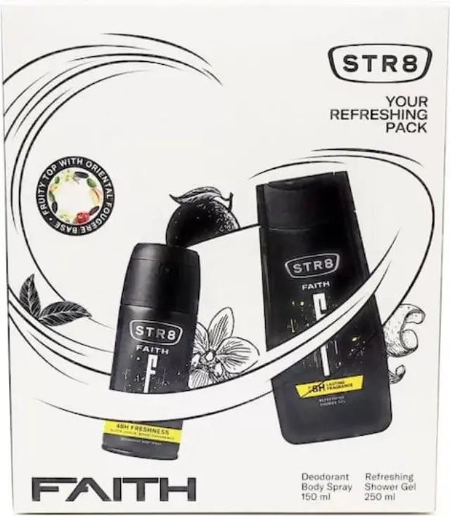 STR8 Faith Your Refreshing Σετ Περιποίησης για Καθαρισμό Σώματος
