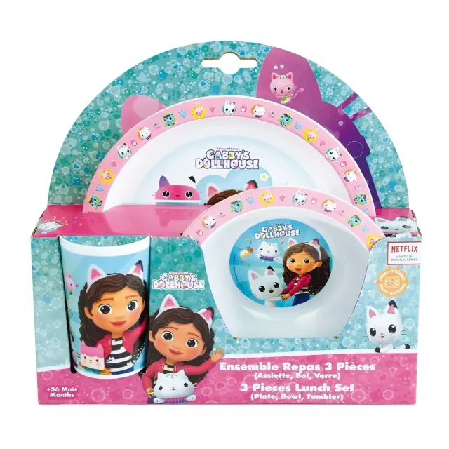 Gabby's Dollhouse παιδικό σερβίτσιο φαγητού (006263) 3