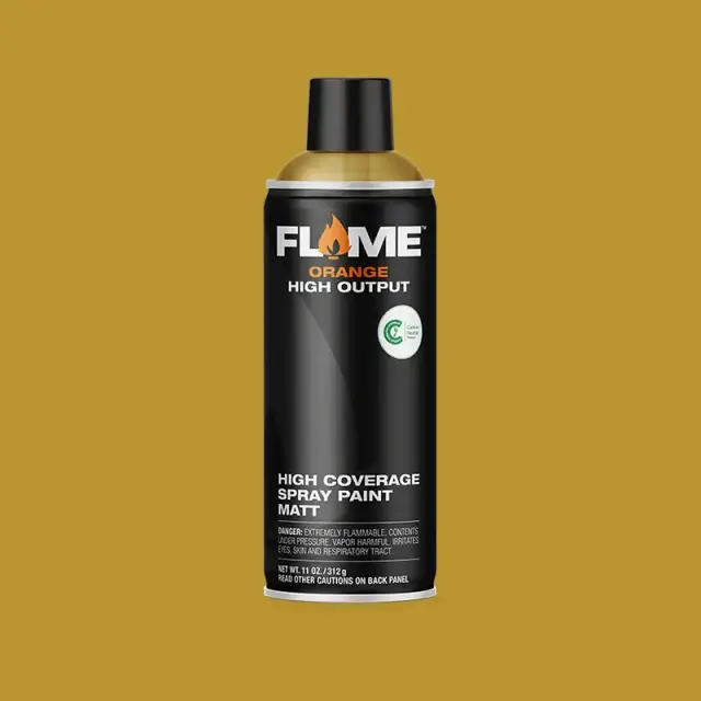 Flame Orange Spray Paint 400ml FO-631 Mustard Dark