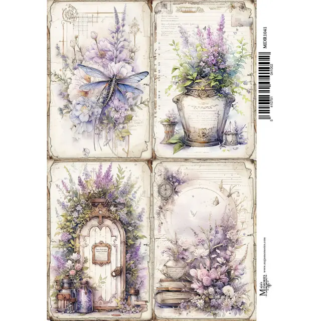 Ριζόχαρτο Maja's Memories, 30x42cm, Λεβάντες, MDR1041