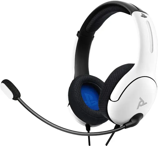 PDP LVL40 Wired Stereo Headset for PS4 White 051-108-EU-WH