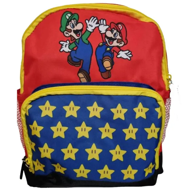 Super Mario Παιδικό Σακίδιο Πλάτης με 2 Θήκες 28×23×10 cm 2