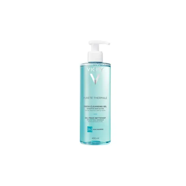 Vichy Purete Thermale Gel B3 & Niacinamide Τζελ Καθαρισμού Προσώπου & Ματιών για Ευαίσθητες Επιδερμίδες 400ml