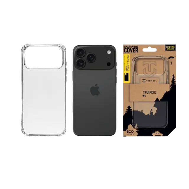 Tactical TPU Plyo Cover for Apple iPhone 18 Pro Max/17 Pro Max Transparent 3