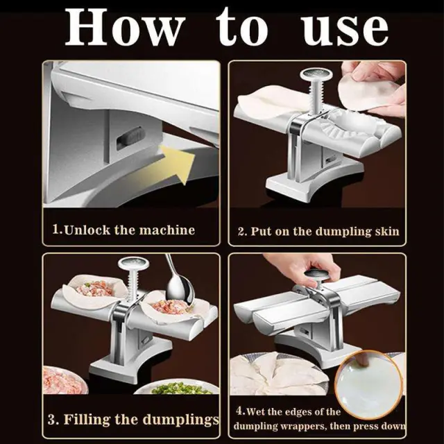 Χειροκίνητος παρασκευαστής ζυμαρικών - Dumpling maker 2