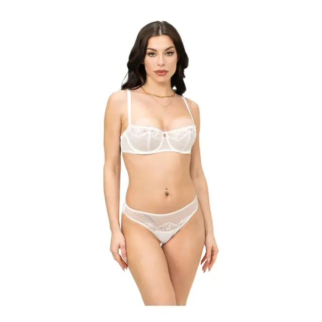 Miss Rosy Γυναικείο Brazil Τούλι, Χρώμα Ιβουάρ - S 3