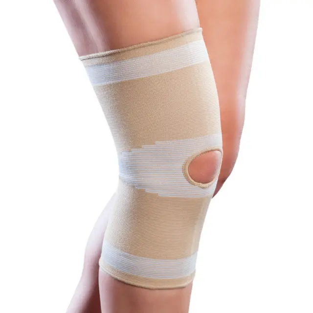 Anatomic Help 1502 Επιγονατίδα Απλή Ελαστική με Τρύπα 1τμχ (Μπεζ) - Medium