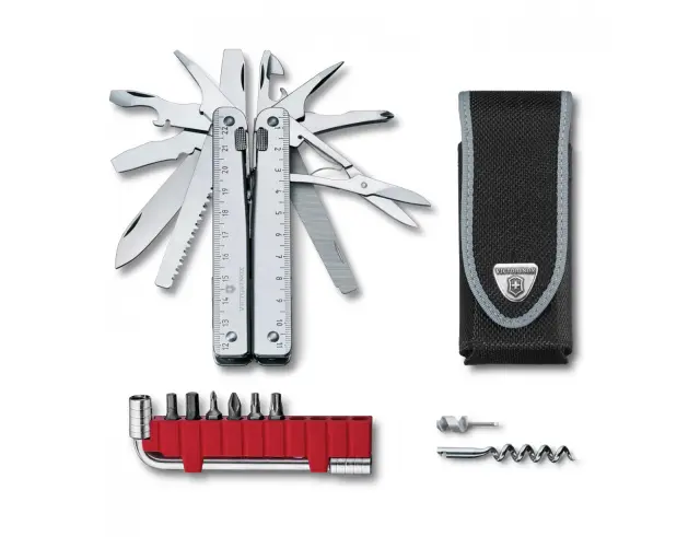 Ελβετικό Πολυεργαλείο Victorinox Swiss Tool X Plus με θήκη, 37 λειτουργίες και μήκος 11.5cm - Silver 3.0338.N 2