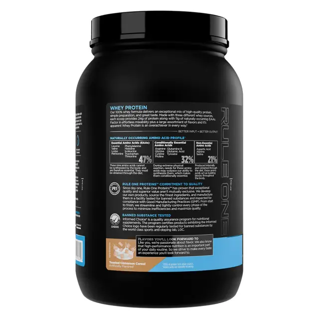 Rule1 Whey Protein Toasted Cinnamon Cereal, 2 lbs 3