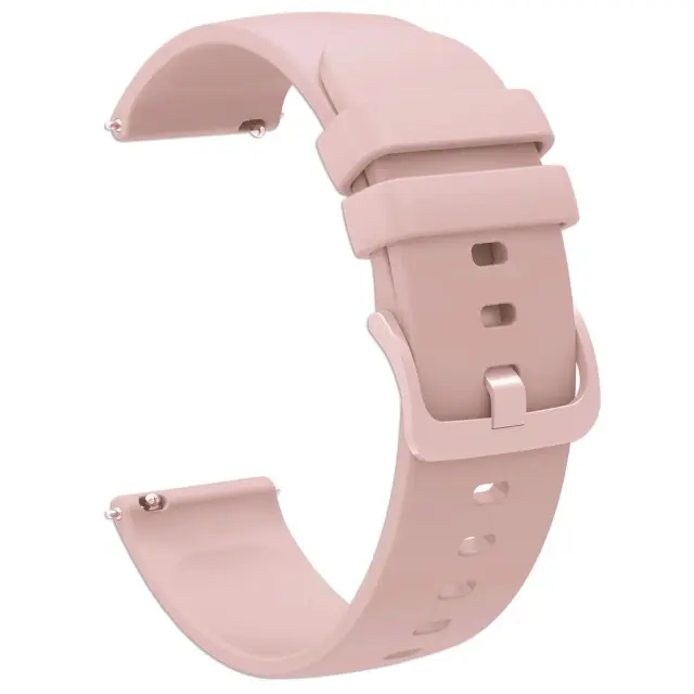 Smooth Λουράκι Σιλικόνης για Smartwatch 22mm- Pink OEM 2