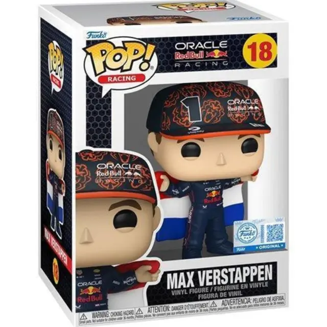 Φιγούρα Funko Pop! Racing: Red Bull Racing - Max Verstappen (Flag) (Special Edition) #18 Vinyl Figure
