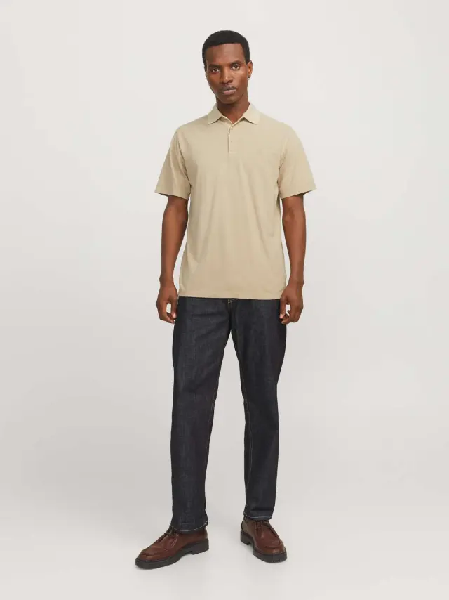 JPRBLUWILLIAM WASH SS POLO SN White Pepper 2