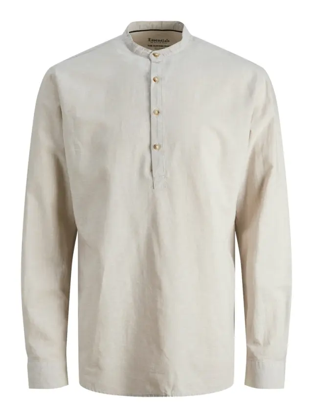 JJESUMMER TUNIC LINEN BLEND SHIRT LS SN crockery