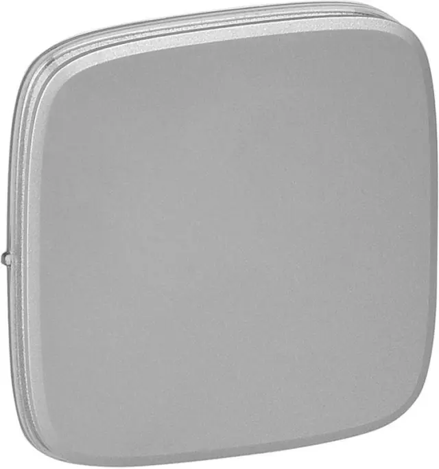 Cover plate Valena Allure - one/two-way switch or push-button - aluminium
