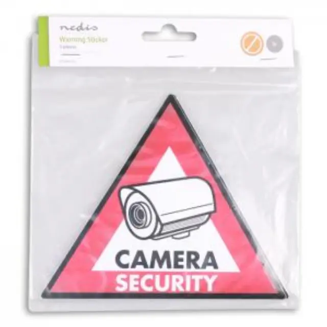 Αυτοκόλλητο CAMERA SECURITY 148x123mm. 2