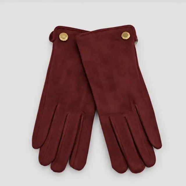 Suede Γαντια Diana My Choice DGL161-3 Μπορντό - ONESIZE
