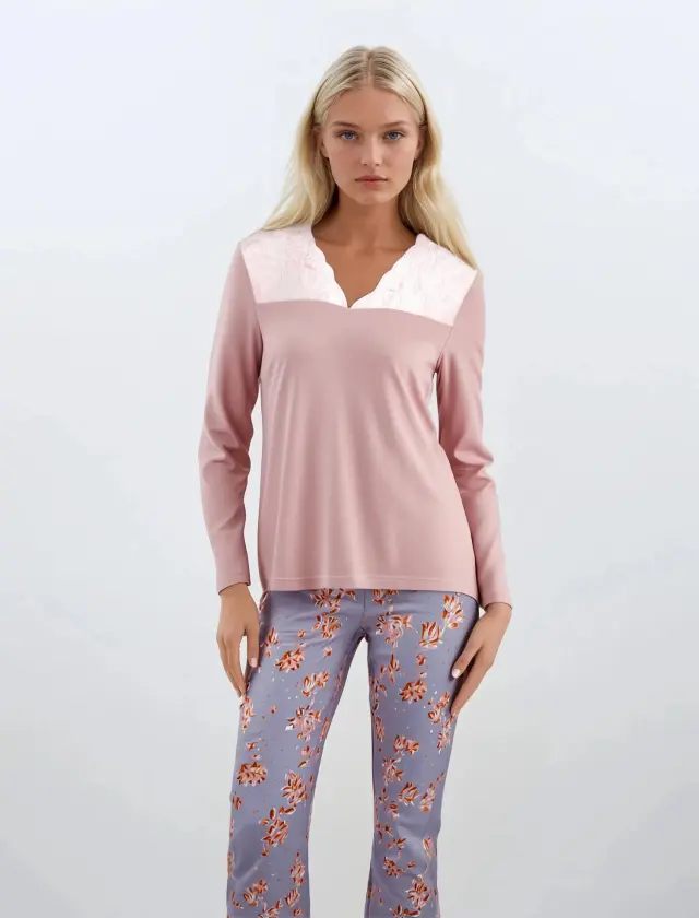 W634 - Type - PYJAMA GLAMOUR FLOWER - S 2