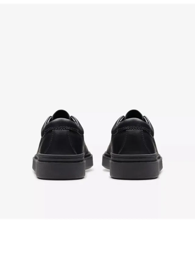 Clarks ανδρικό δερμάτινο sneaker μοκασίνι ανατομικό σε μαύρο χρώμα Craft Swift 26177465 black/black - 42 3