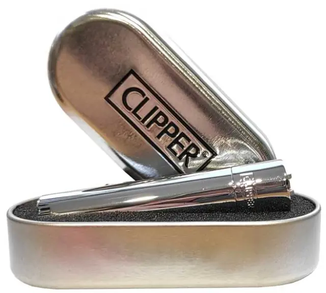 Clipper Αναπτήρας Μεταλλικός Μεγάλος - Chrome Metal 2