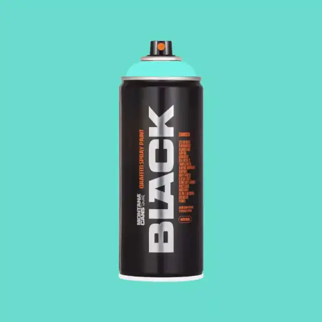 Montana Black Spray Paint 400ml BLK-6180 Drops