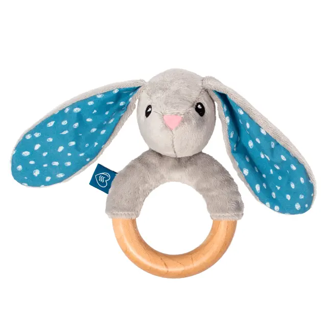 WHISBEAR ΜΑΣΗΤΙΚΟ ECO TEETHER BUNNY GREY 2
