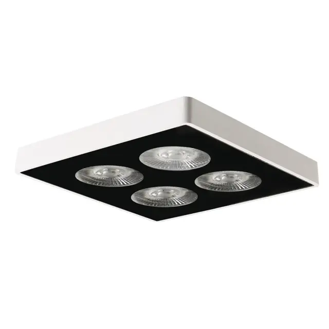 Gapo Φωτιστικό οροφής LED 12W 4000K 14.15x14.15cm λευκό Άσπρο Άσπρο/Μαύρο