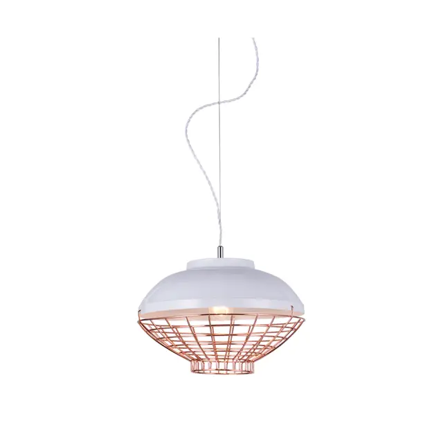 AcaLight Offer NETTO ΦΩΤΙΣΤΙΚΟ ΚΡΕΜΑΣΤΟ ΓΥΑΛΙΣΤΟ ΛΕΥΚΟ ΜΕΤΑΛΛΙΚΟ ΣΥΜΒΑΤΙΚΟ 1ΧΕ27 IP20 Φ250Χ1500mm